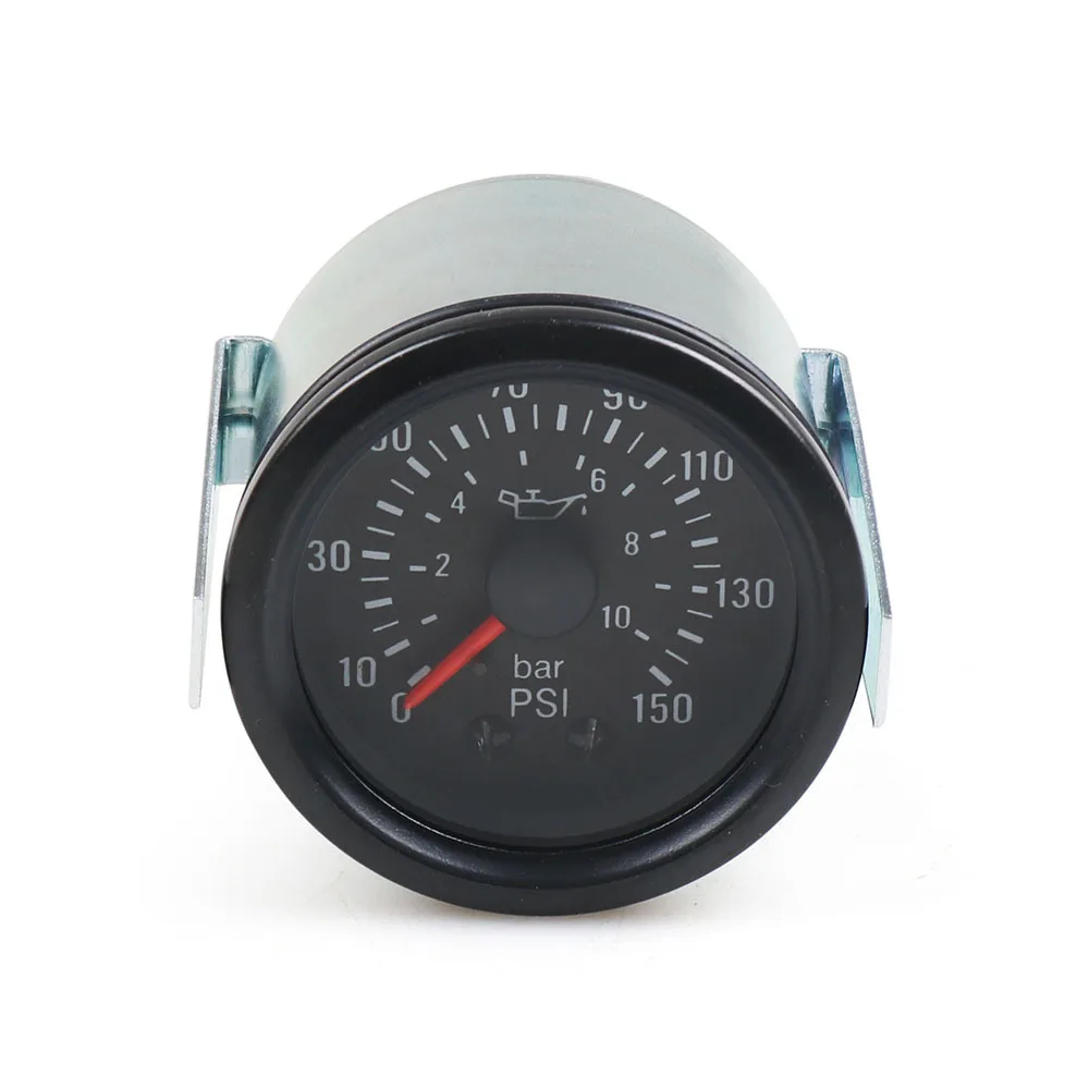 

Universal 1/8 Npt Fuel Pressure Gauge Liquid 0-150 Psi 0-10 bar Pointer Oil Press Meter Mechanical Oil Pressure High Quality