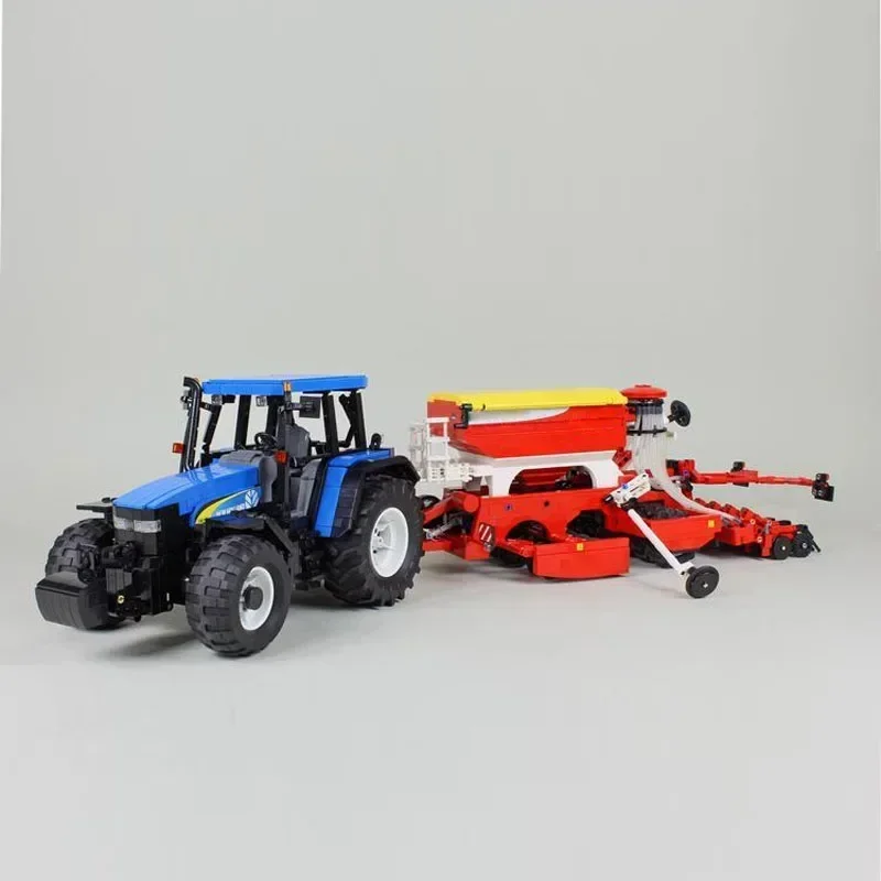 MOC-23362 Трактор и MOC-74950T3 Сеялка в сборе Сращивание строительных блоков
