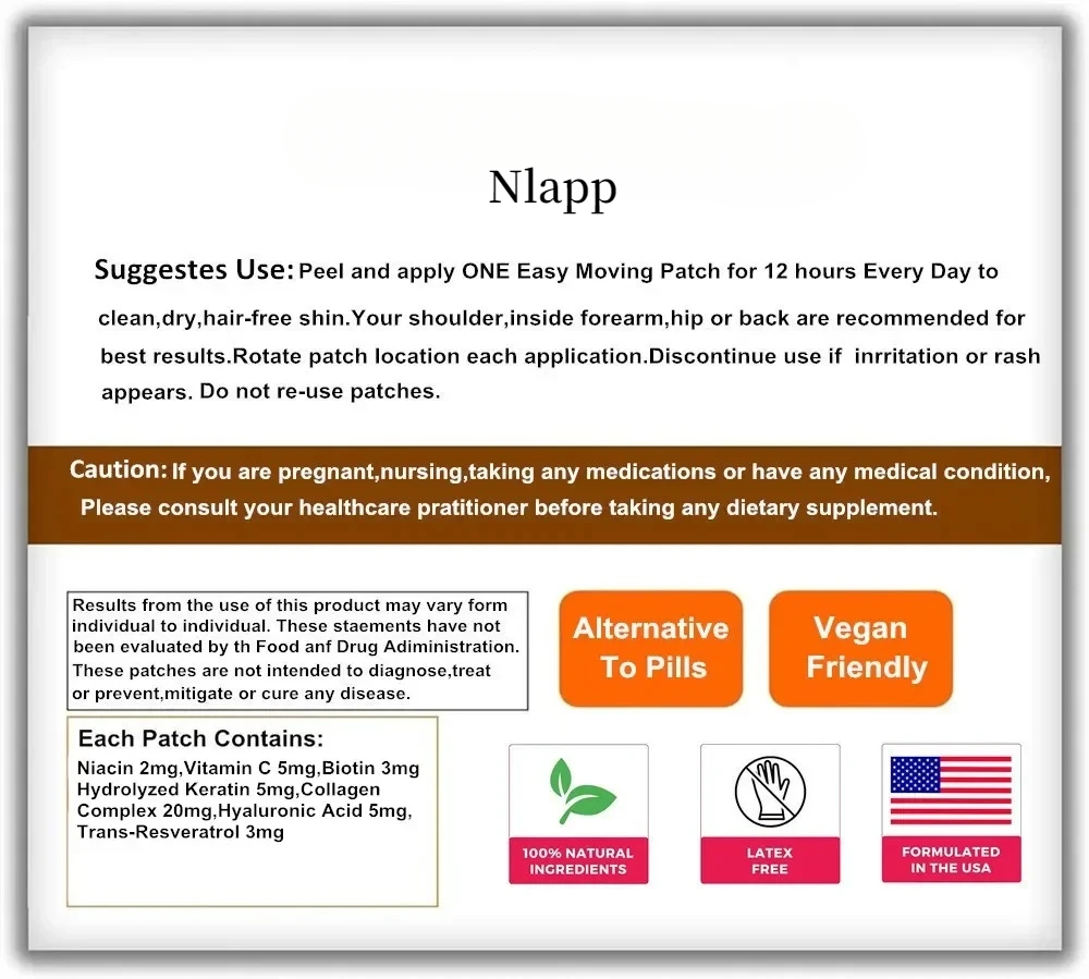 Морские коллагеновые прозрачные пластыри с биотином реверектролольной кожей