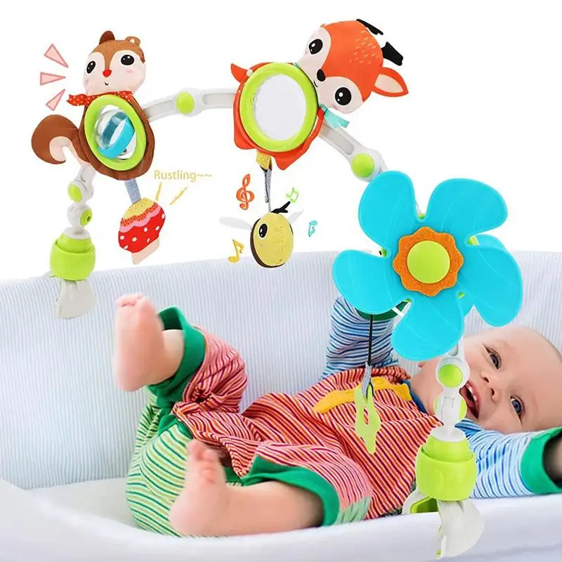 

Stroller Arch Toy Deer Clip On Mobile For Bassinet Stroller Toys Wind Chime Car Seat Crib Stroller Windmill Toys For Newborn