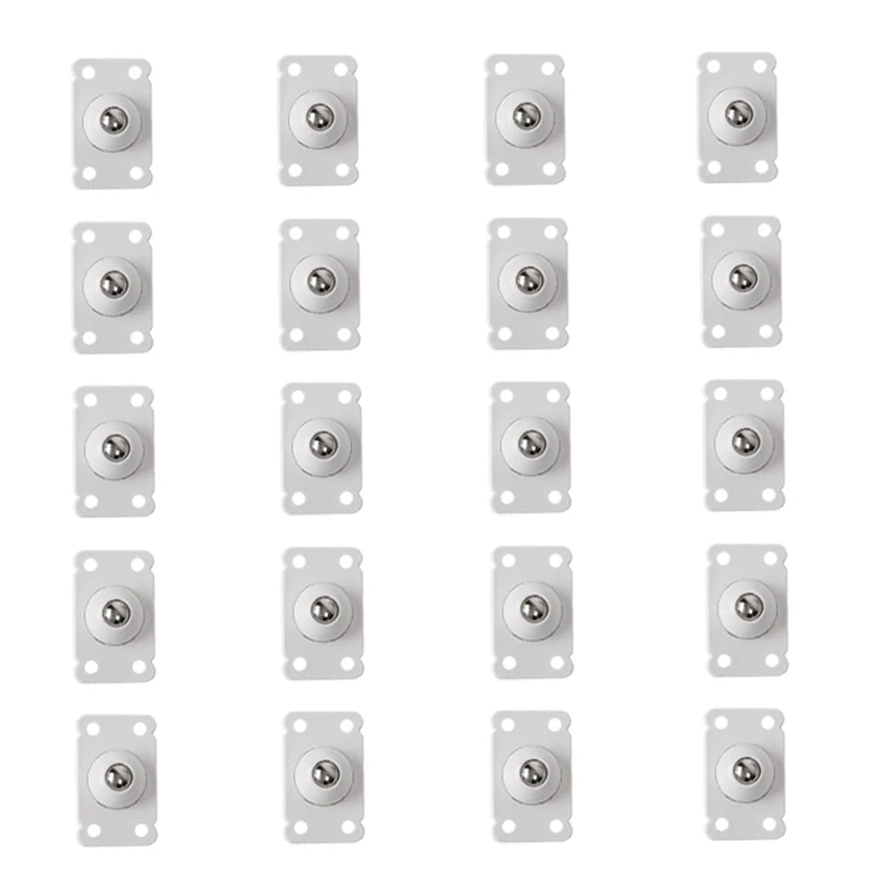 

20 Pcs 360º Rotating Wheels Mini Swivel Casters Wheels,Universal Wheels for Furniture Various Storage Boxes