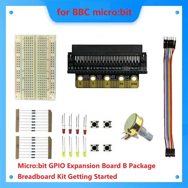 

Материнская плата для BBC Micro:Bit GPIO, стартовый набор, программирование стебля, Детский Электронный образовательный Комплект «сделай сам»