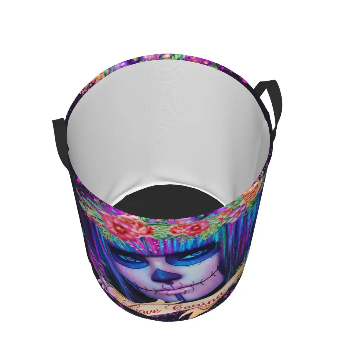 Корзина для белья с черепом из сахара на Хэллоуин корзина хранения одежды