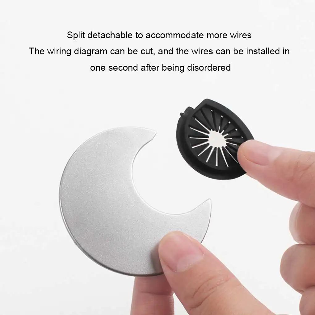 

Desk Hole Cover Insulative Anti-rust Dustproof Office Table Cable Grommet