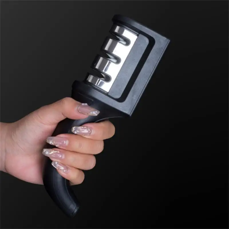 

Household Knife Sharpener Quick Sharpening Tool Household Multi-functional Professional Knives Sharpener Multi-functional Black