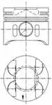 

PISTON + segment for 31-- (M274.910, 83mm) W204 0814 W205 14 S205 14 S205 15 W212 R172 16