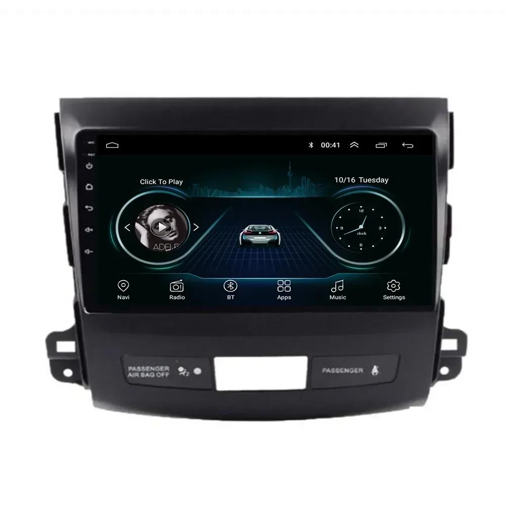 Android авто радио для Mitsubishi Outlander XL 2005-2014 мультимедийный видеоплеер навигация GPS DVD
