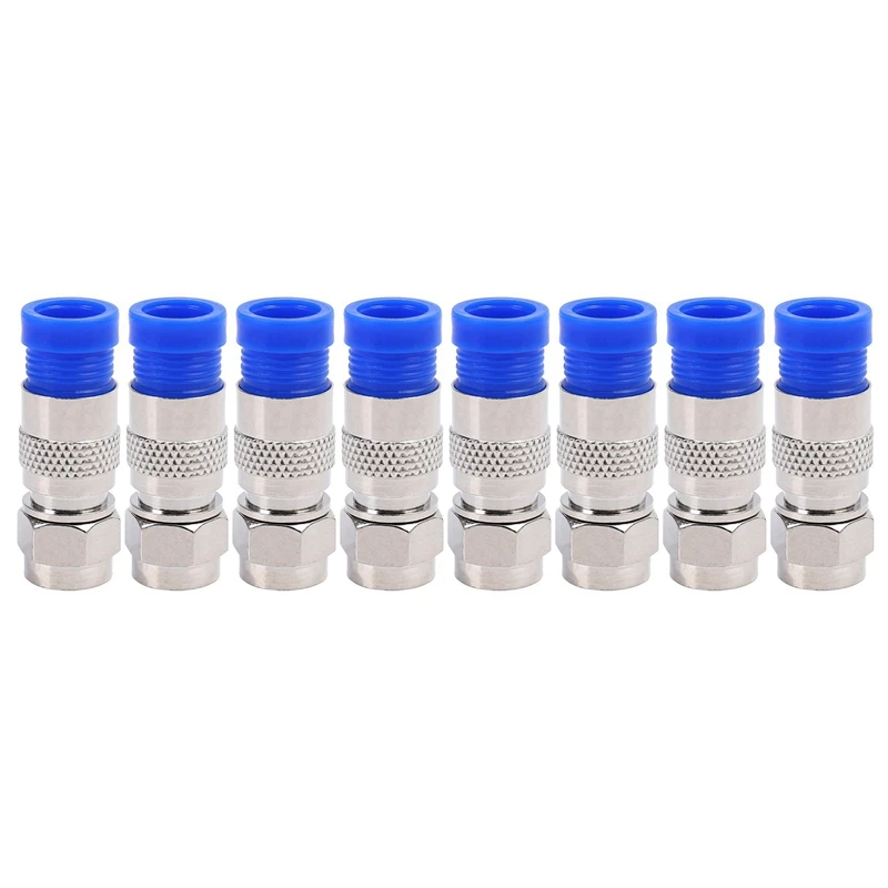 

150PCS RG6 Compression Connectors Coaxial Cable Waterproof Connection F Compression Connector RG6 Coaxial Compression
