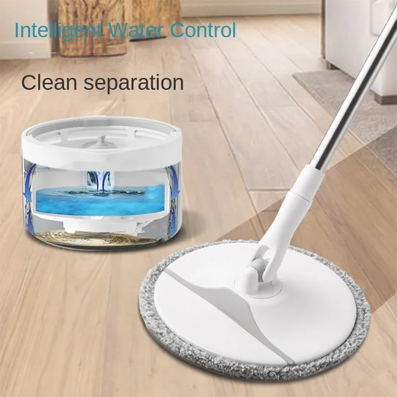 

Sewage Separation Mop With Bucket Foldable Drag Plate Intelligent Water Control Free Hand Wet And Dry Household Cleaning Tools