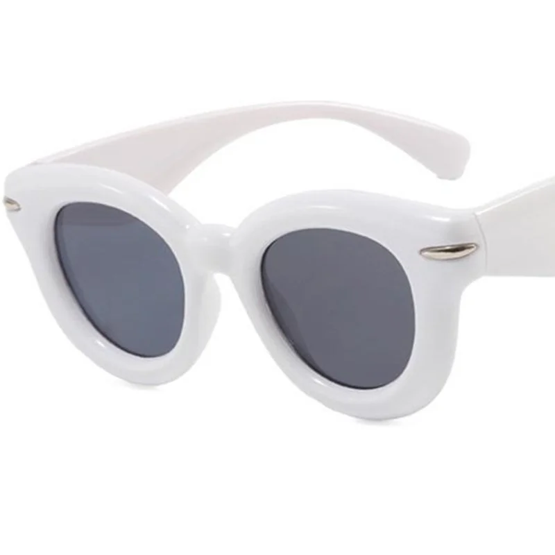 Модные солнцезащитные очки женские ярких цветов анти-УФ-очки в большой оправе