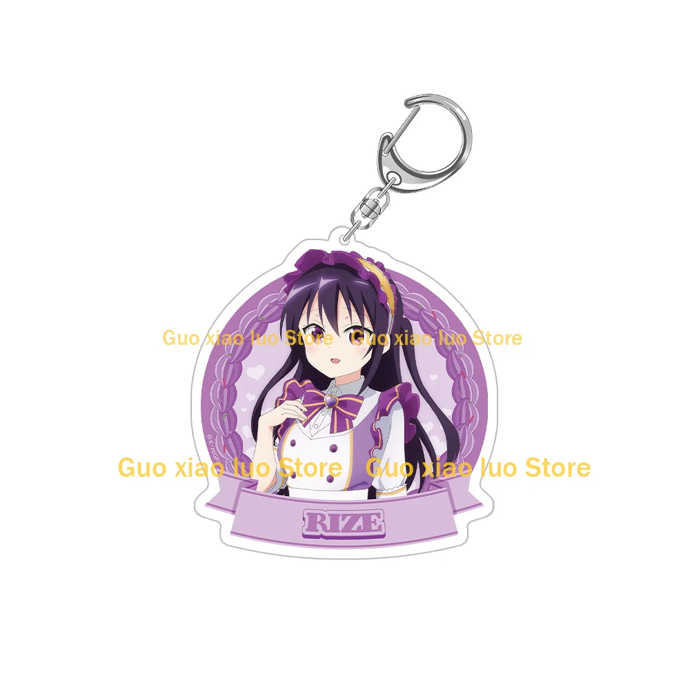 Фото При заказе Кролик? BLOOM Какао Чино Rize Chiya Syaro Maya Megu Chibi Аниме Акриловый брелок Сумка Подвеска Праздничный подарок Игрушка №4