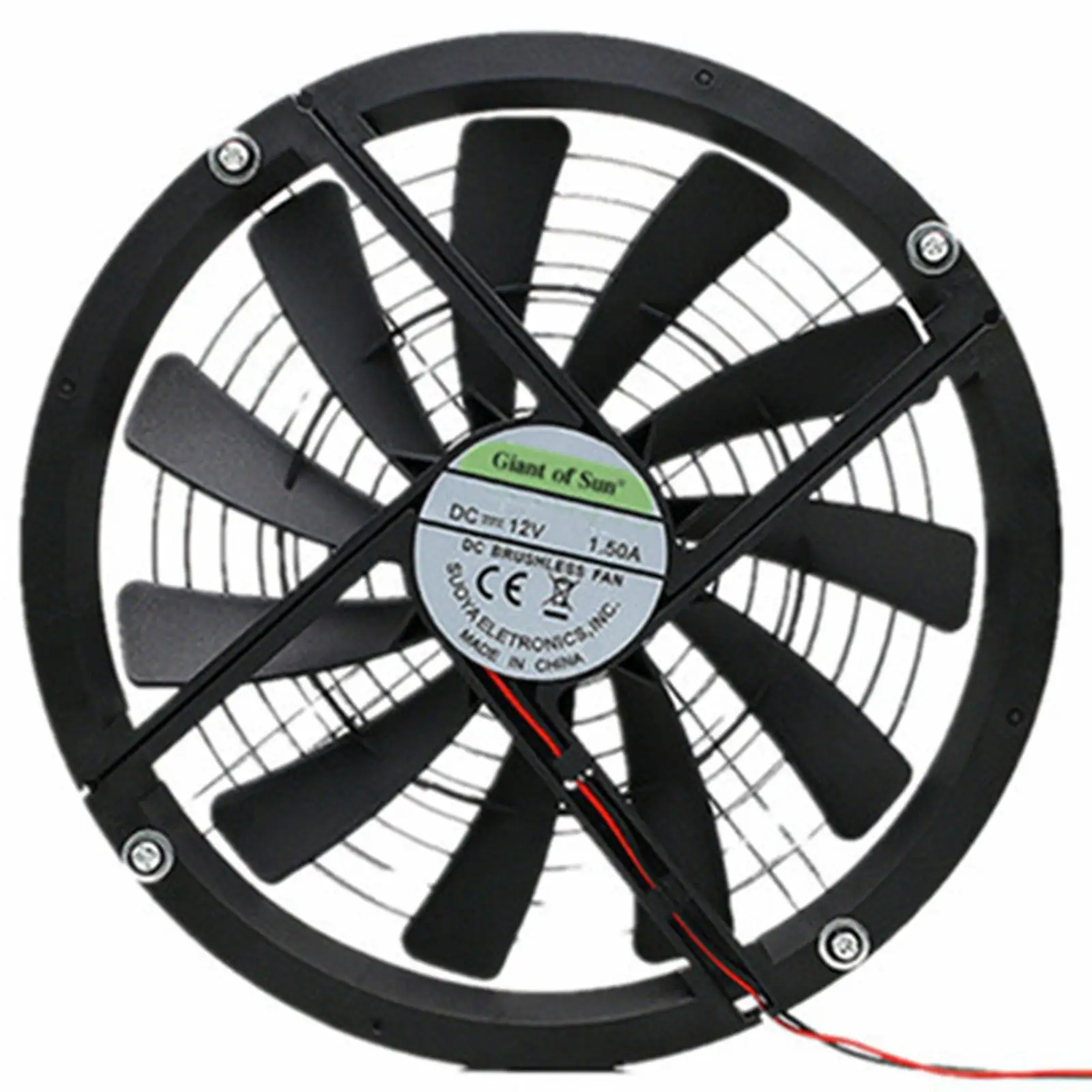

Solar Panel Fan Kit for Greenhouses Pet Houses Solar Powered Weatherproof