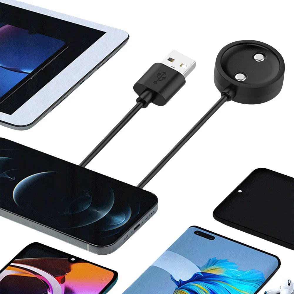 Магнитный USB-кабель для зарядки умных часов 1 м док-станция 2-контактный адаптер