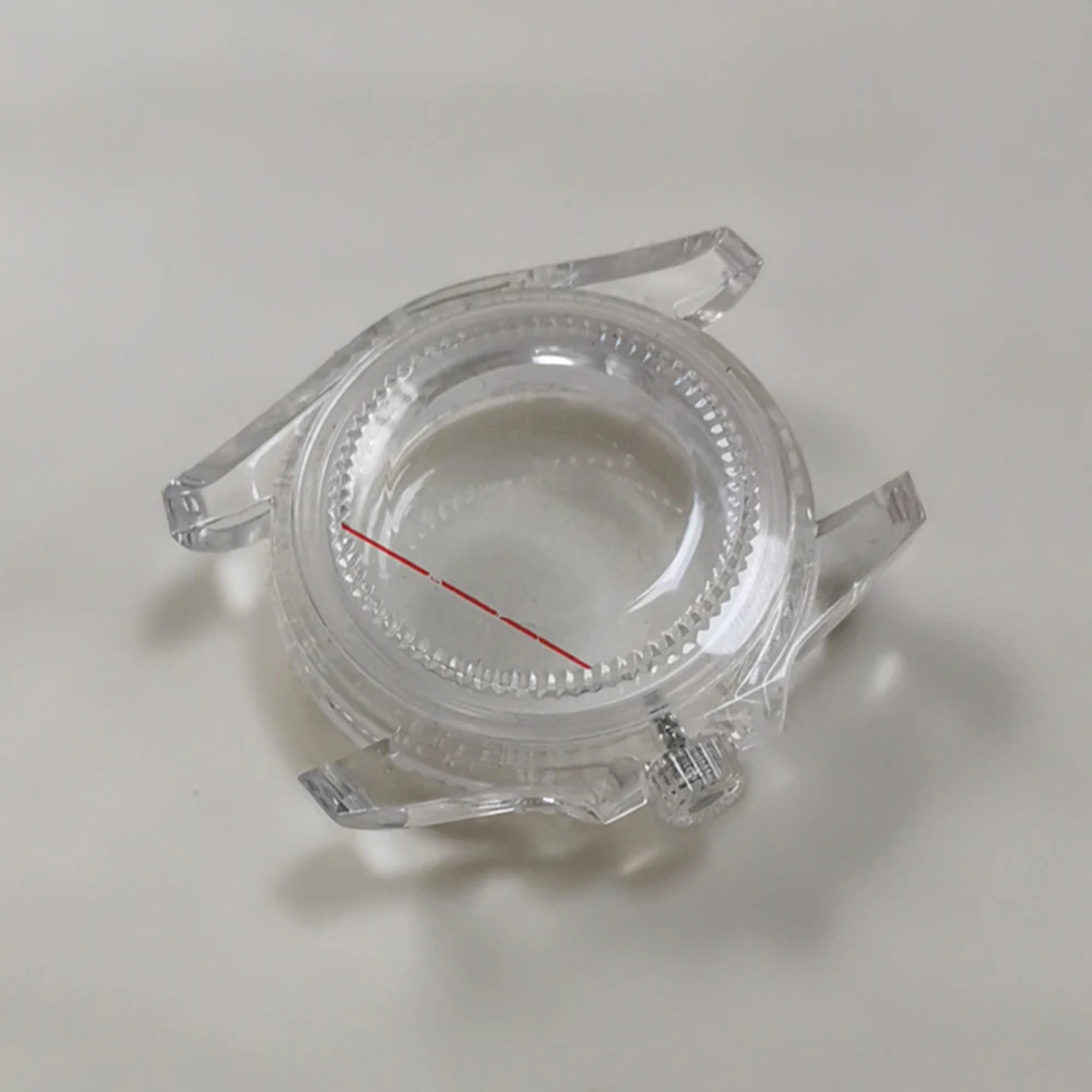 40MM Plastic Watch Case with Acrylic Mirror SUB Green Luminous for 8215 8200 821A for Mingzhu 2813 Automatic Mechanical Movement