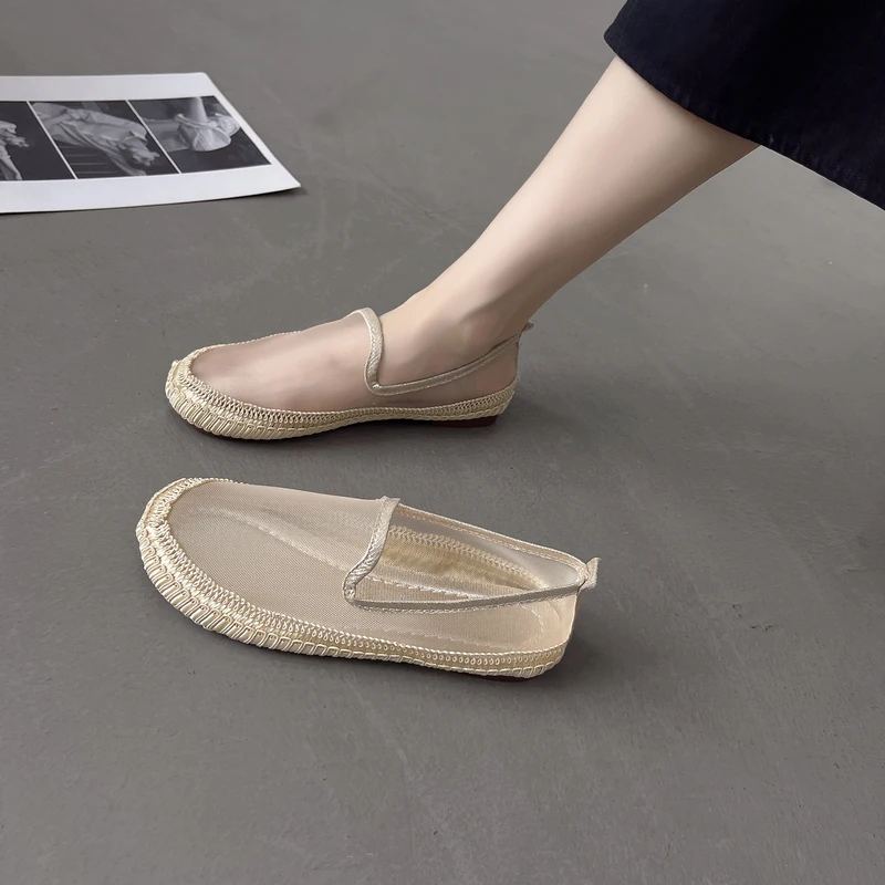 

Summer Shoes Ladies Women's Moccasins Slip-on Modis Female Footwear Soft All-Match Shallow Mouth Round Toe Casual Sneaker 2022 S