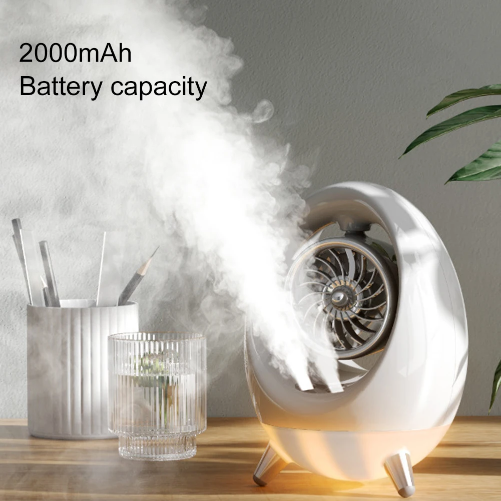 

Portable 4 Speeds Air Cooling Fan Mini for Home Air Cooler Multi-Function 300ML Capacity Humidifier Purifier Travel Small USBFan