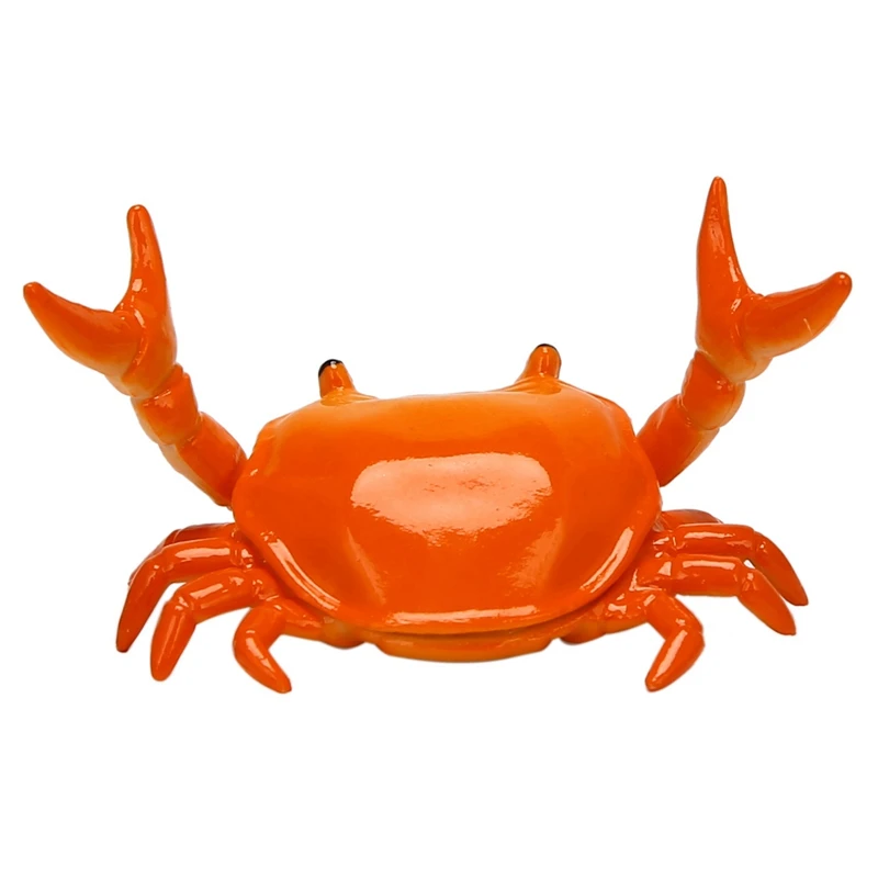 

2X Creative Cute Crab Pen Holder Weightlifting Crabs Penholder Bracket Storage Rack Gift Stationery Orange