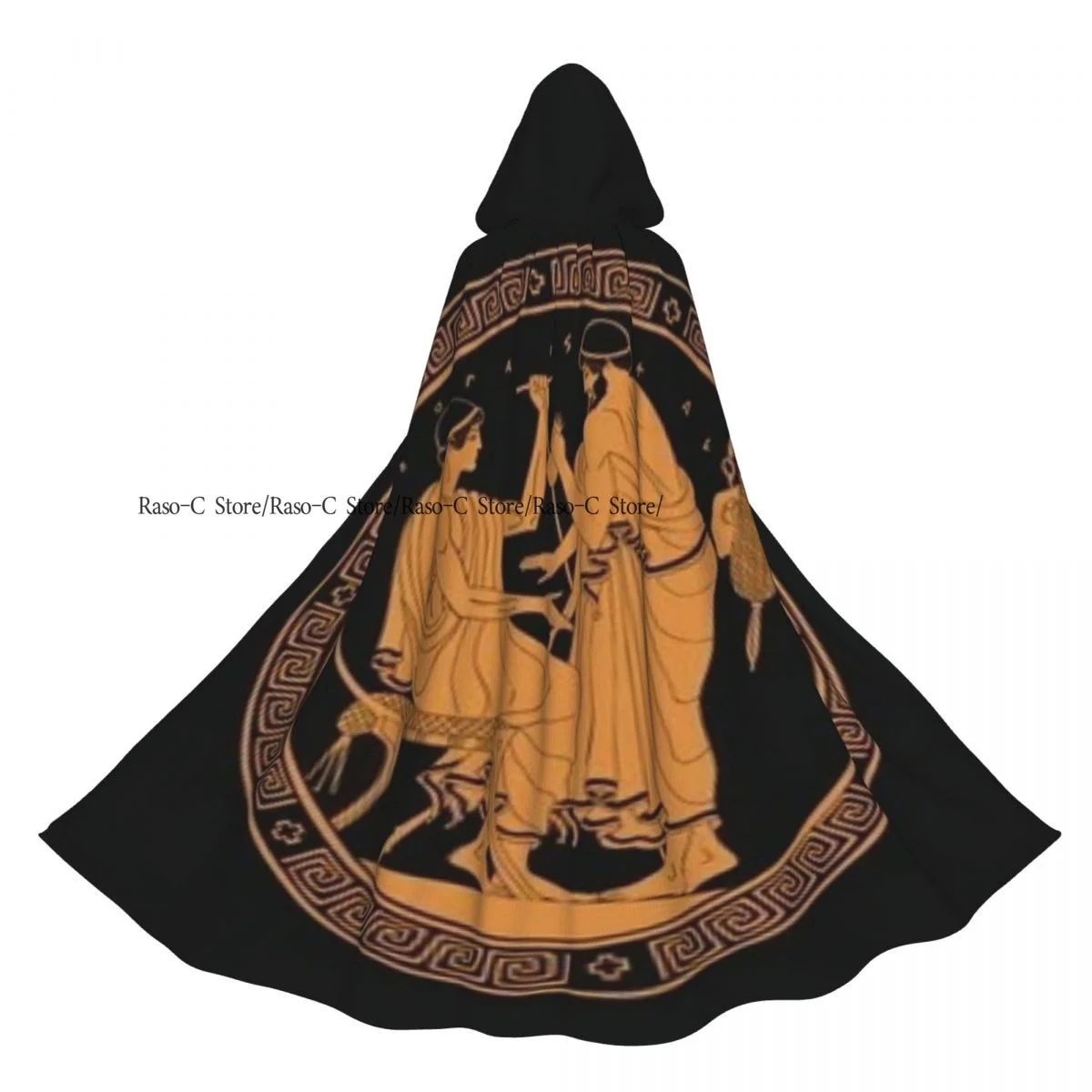 Двусторонний плащ унисекс с капюшоном для взрослых вампиров плащ-накидка в