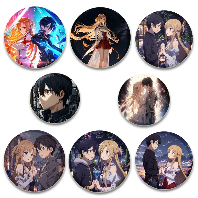Эмалированные броши Sword Art Online в ассортименте