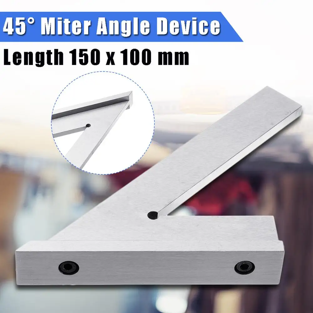 

Угловая линейка под углом 45 градусов из нержавеющей стали, угловая линейка с широким основанием, измерительные инструменты для деревообработки
