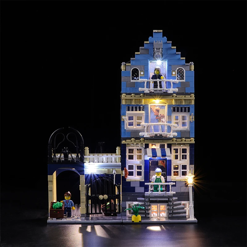 

LED Lighting Set for 10190 Market Street 15007 Factory Creator City Toy Light Kit, Not Included the Building Block