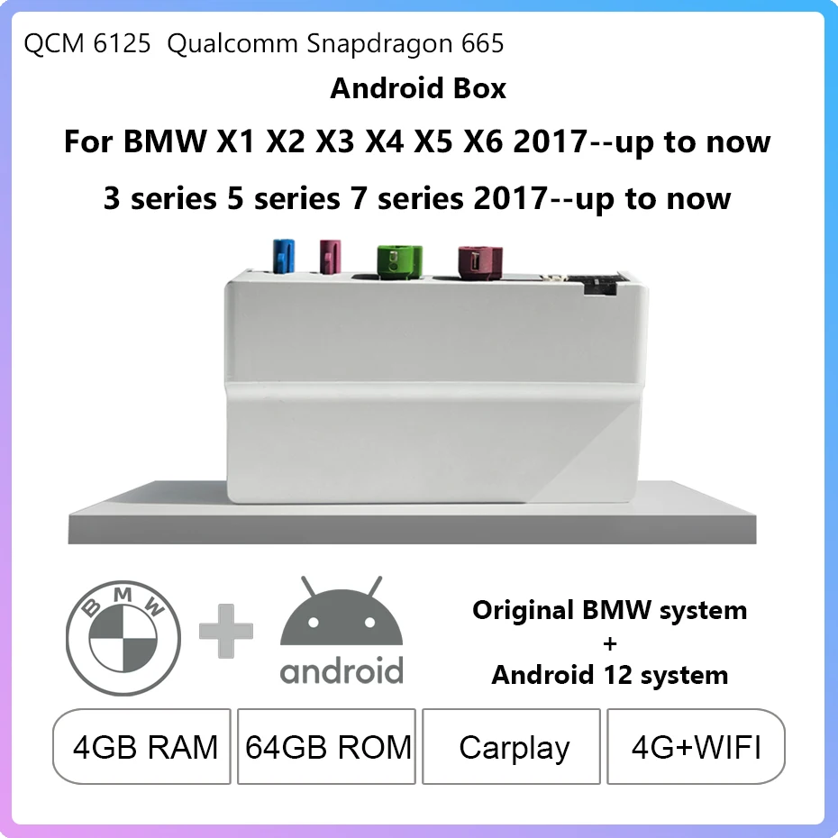 

For BMW X1 X2 X3 X4 X5 X6 2017-up to now 3 series 5 series 7 series 2017-up to now Original System Upgrade Dual System Android12