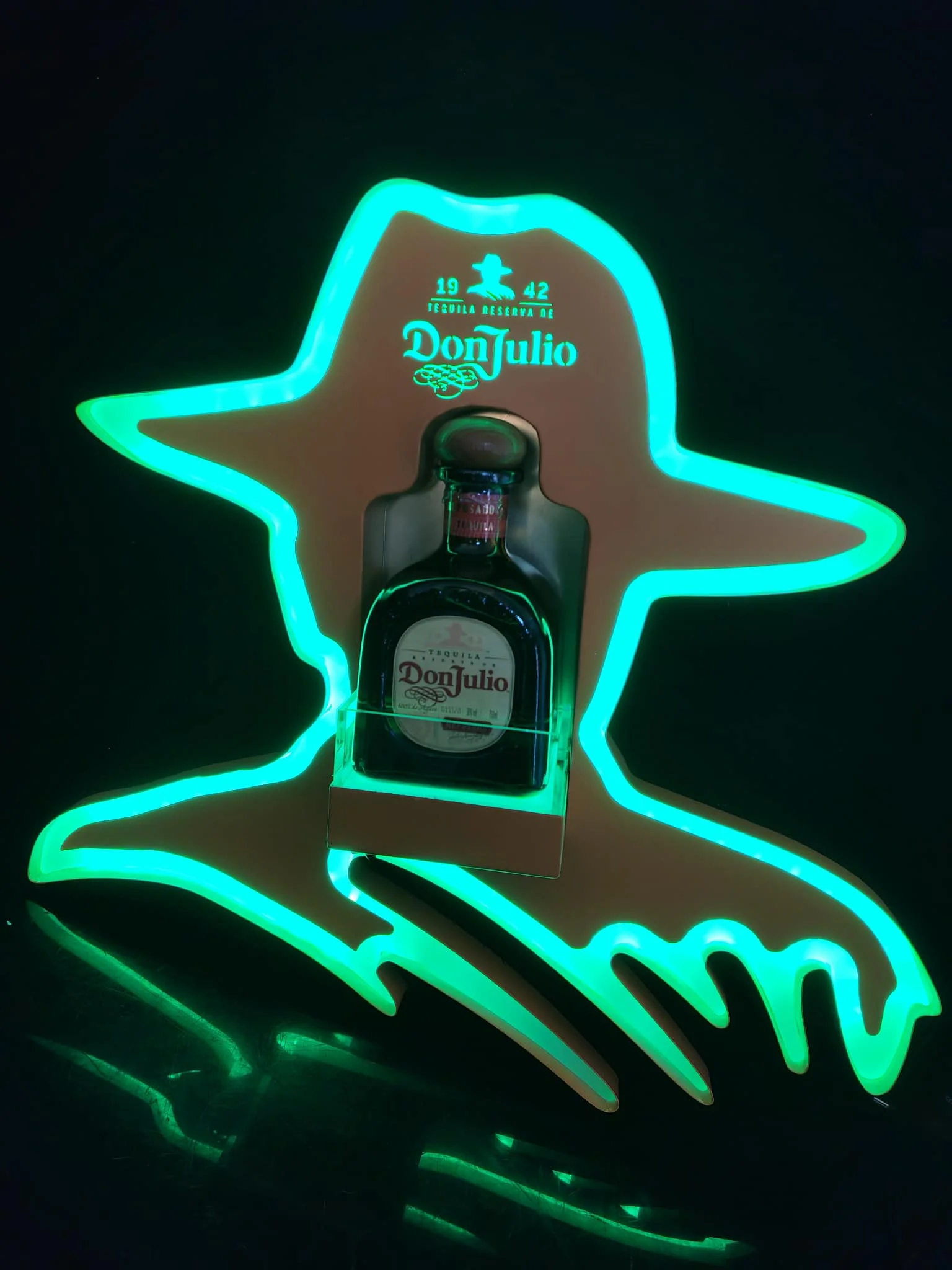 Золотой DONJULIO двойной держатель 1942 бутылка текилы Presenter светящийся Шампанский