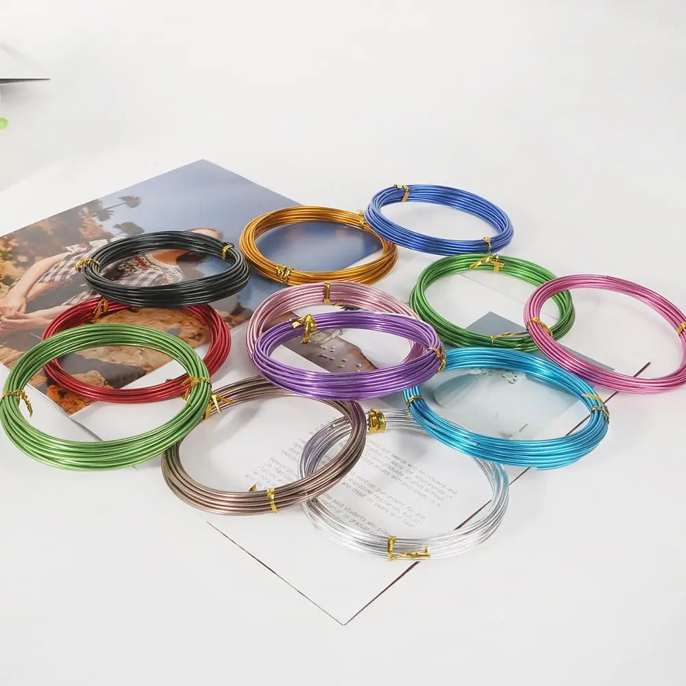 

1 Roll High Tenacity 2 Sizes Electroplate Flexible DIY Bracelet Necklace Making Wire Metal Wire for Handicrafts