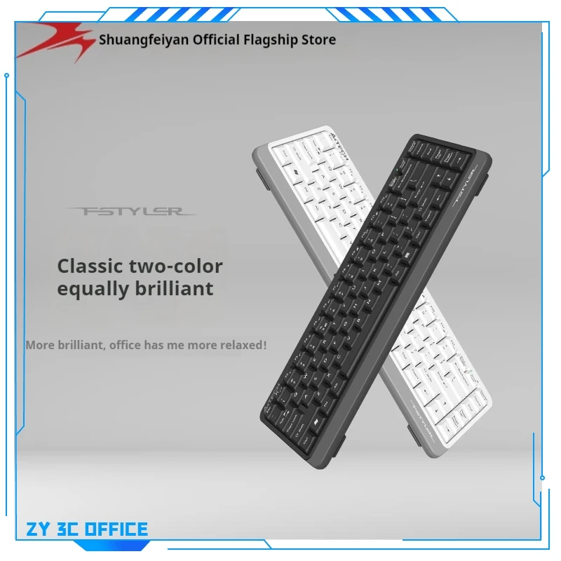 Shuangfeiyan Fk11usb Проводная мини-клавиатура для настольного компьютера офиса с защитой