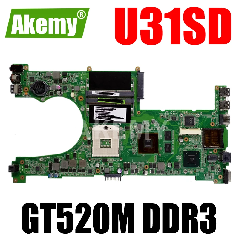 

60-N4LMB2000-C28 69N0L0M10C28 MAIN BOARD For ASUS X35S U31SG U31SD Laptop motherboard HM65 GT520M DDR3