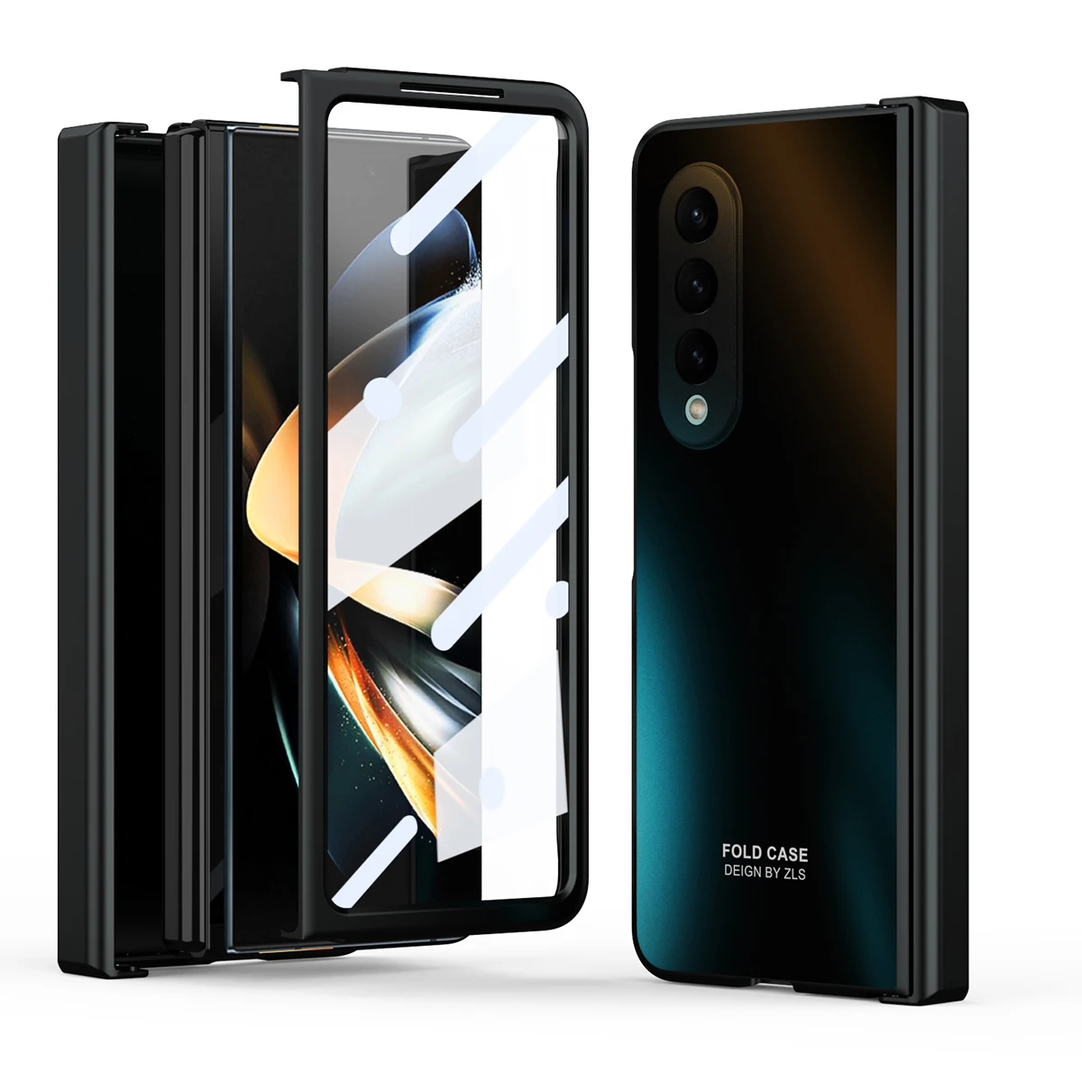 

Роскошный Матовый удобный чехол для Samsung Galaxy Z Fold 4 5G Fold3 Fold 3 5 2 Fold4 Fold5 fold2, пленка из закаленного стекла