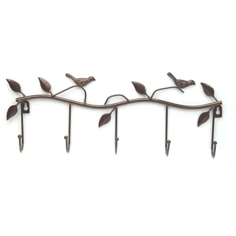 

H55A 5 Hooks Vintage Style Bird Coat/Hat/Bag Hanger Home Kitchen Bathroom Wall Decor