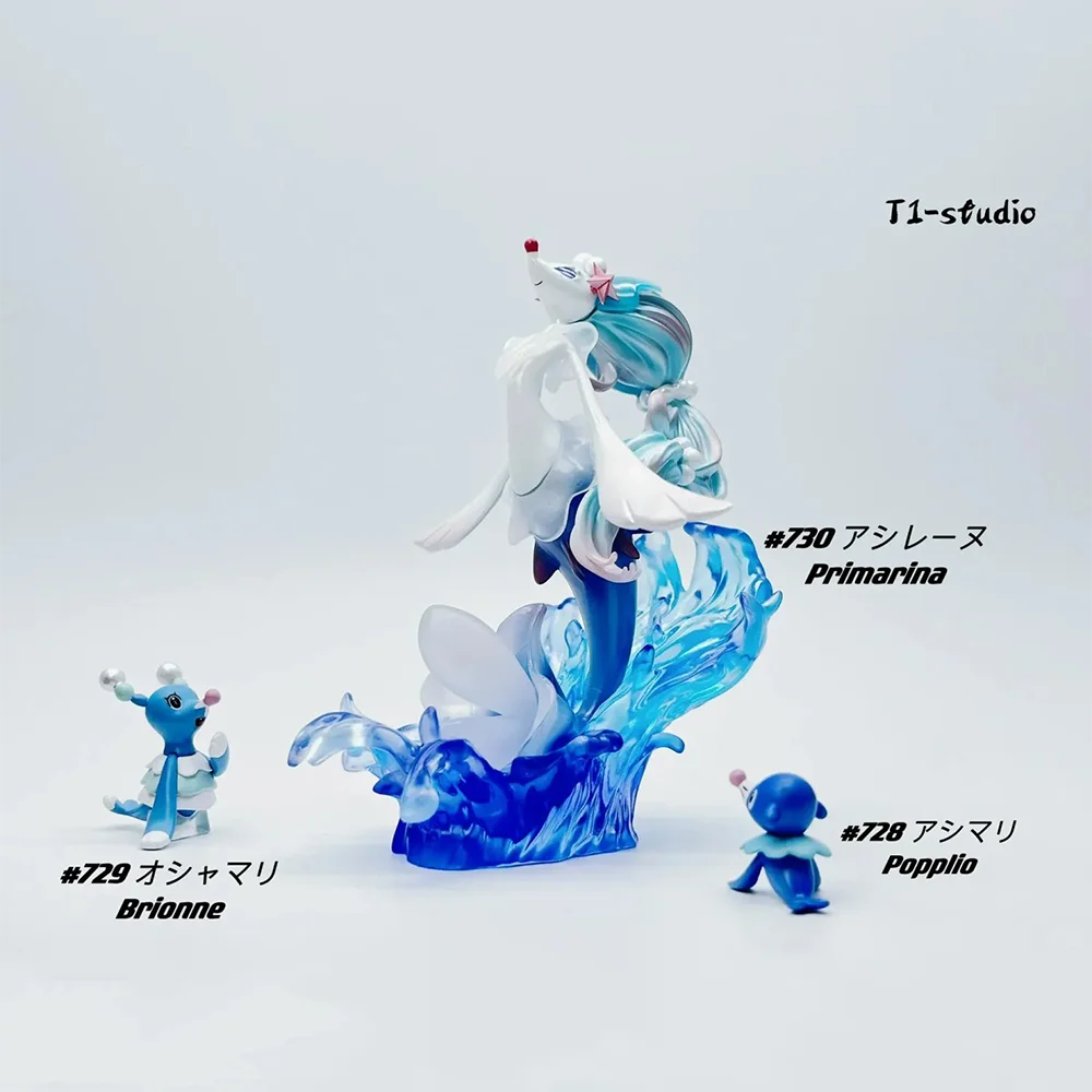 Симпатичная аниме-фигурка покемона 7228 Primarina 7229 Brionne 730 Popplio экшн-фигурка