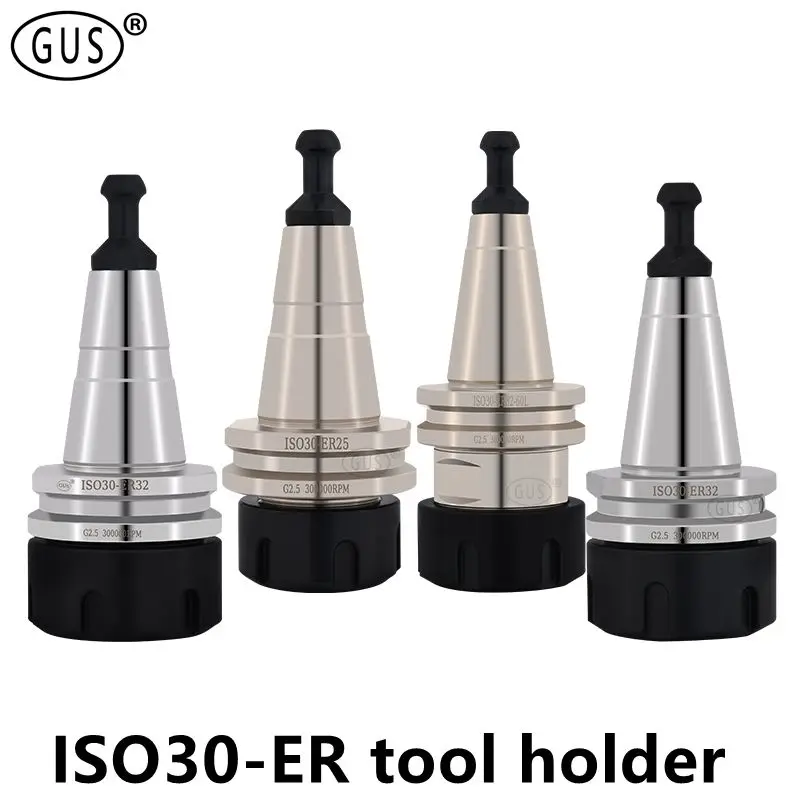 

Woodworking engraving machine ISO30 ER16 ER20 ER25 ER32 45L 60L 100L tool holder ISO Spindle CNC wood lathe chuck tool holders
