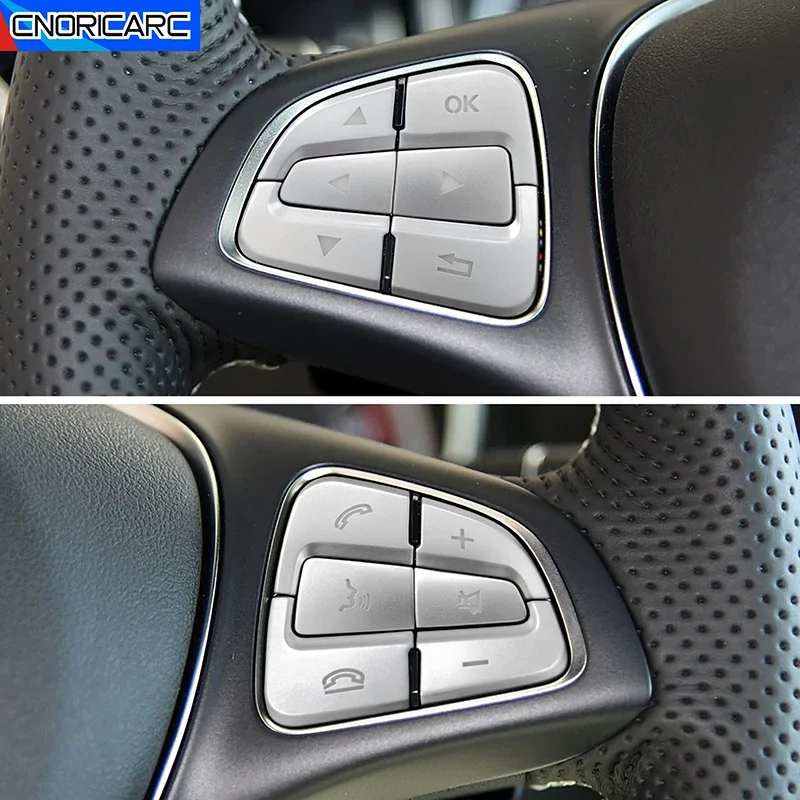 Автомобильная кнопка на руль с блестками для Mercedes Benz GLA ML GLK A C E Class W204 W212 X156 W166 X204