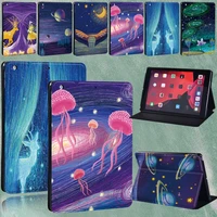 for apple ipad air 12air 3 10 5air 4 10 9 2020 a1474 a1566 a2153 a2072 a2325 printed painting pu leather stand tablet case
