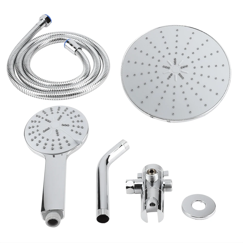 

Chrome Plate High Pressure 3 Way Multi Setting Rainfall Style Dual Handheld Shower Head Combo shower shower shower shower