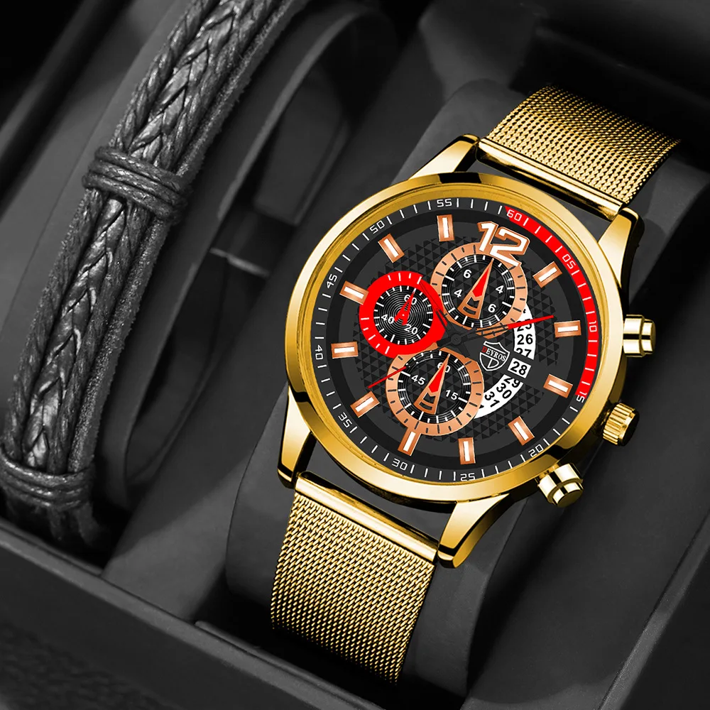 

Модные часы с календарем, мужские деловые кварцевые часы из нержавеющей стали, повседневные спортивные светящиеся часы, мужские часы для мужчин