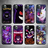cartoon pokemon evil gengar phone case for iphone 13 12 11 pro max mini xs max 8 7 6 6s plus x 5s se 2020 xr cover