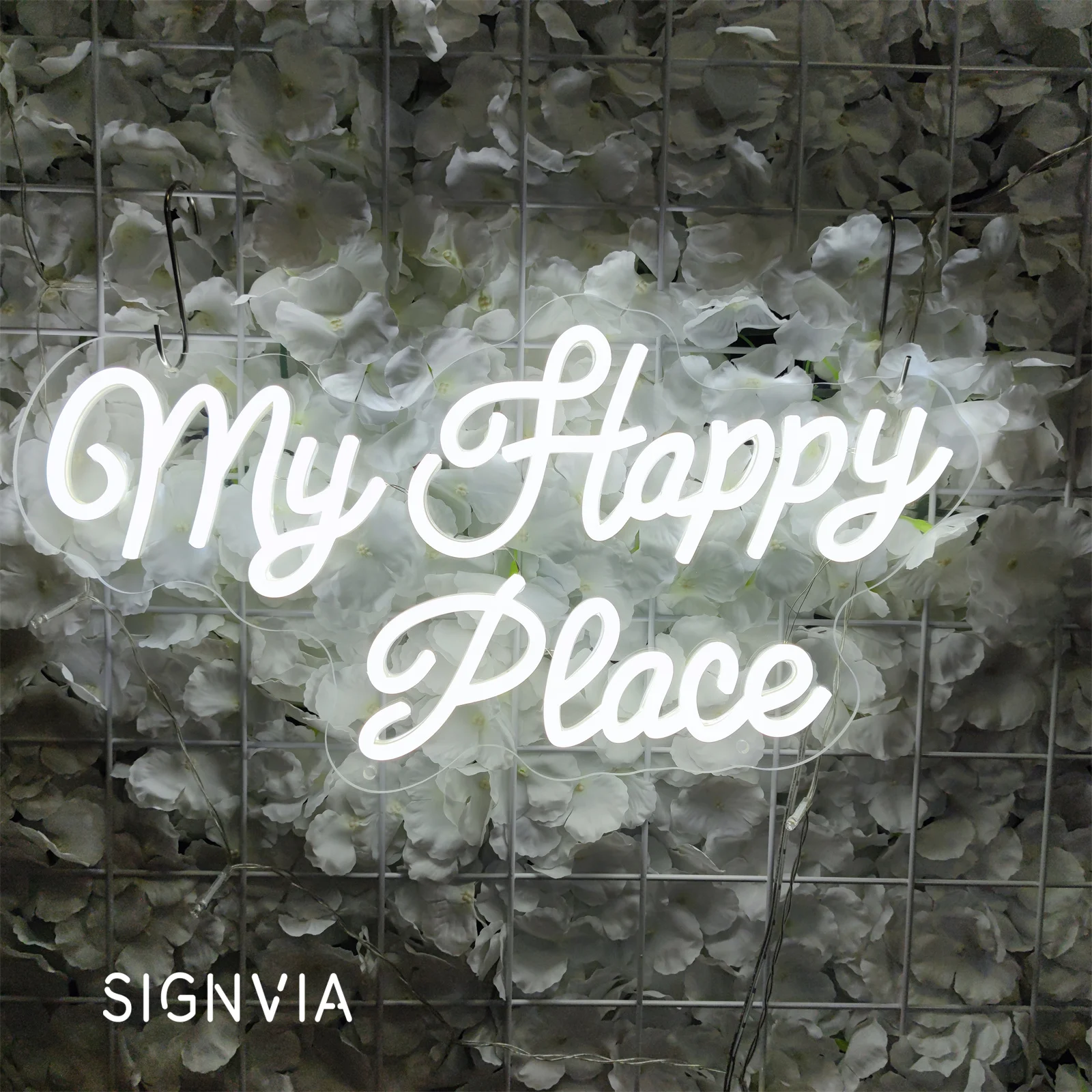 

Неоновая вывеска My Happy Place, светодиодная неоновая лампа для комнаты, Настенный декор для спальни, свадьбы, вечеринки, дня рождения, неоновая Светодиодная лампа для украшения дома
