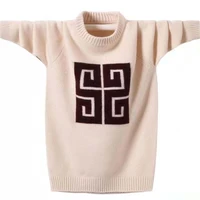 boys autumn and winter sweater teen sweater thick section korean version of the round neck sweater high school students handsome
