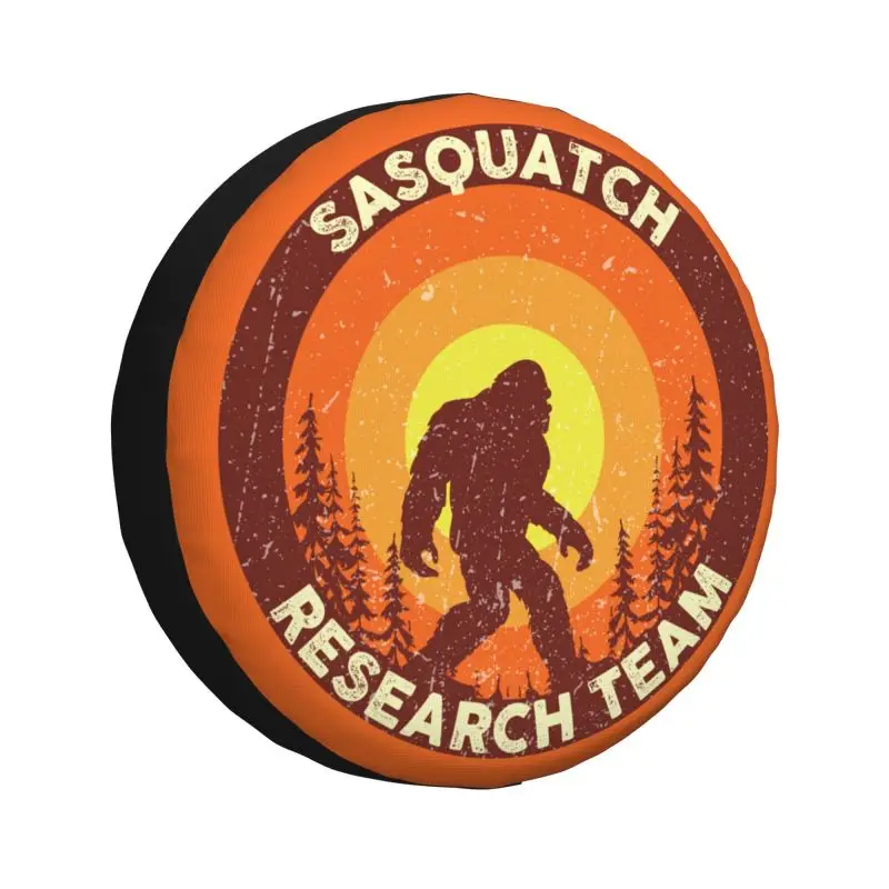 

Vintage Sasquatch Research Team Bigfoot Spare Wheel Tire Cover for Honda CRV Jeep RV SUV 4WD 4x4 Vehicle Accessories 14" 15"