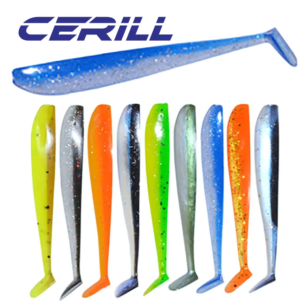 

Cerill 5 PCS 130mm 12g Soft Plastic Paddle Tail Grub Lure Artificial Silicone Bait Bass Pike Crappie Trout Shiner Fishing Tackle