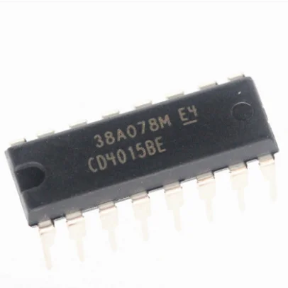10 шт./лот Оригинальное качество 100% CD4015BE DIP-16 двойной переключатель логическая схема Новая фотография