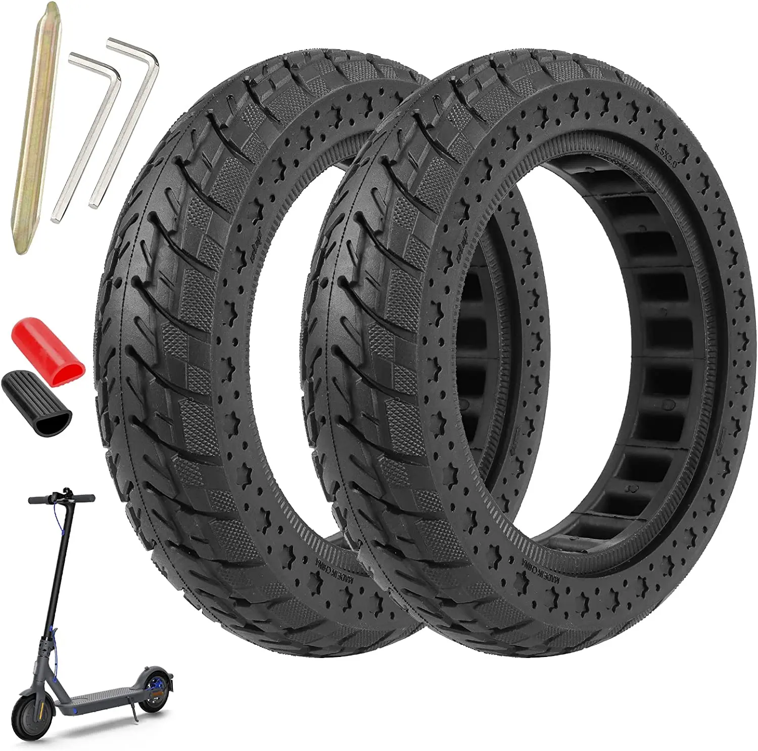

Ulip 8.5x2 Off-road Solid Tire For Xiaomi M365 Pro Pro2 1S MI3 Electric Scooter 8.5 Inch Tyre Wheel Shock Honeycomb Tire Parts