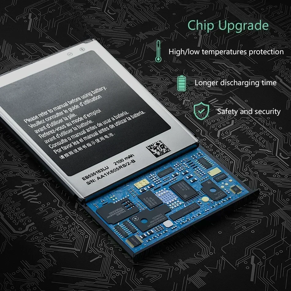 Аккумуляторы для мобильных телефонов EB 535163 LU 2100 мАч смартфона Samsung Galaxy Grand Duos I9082