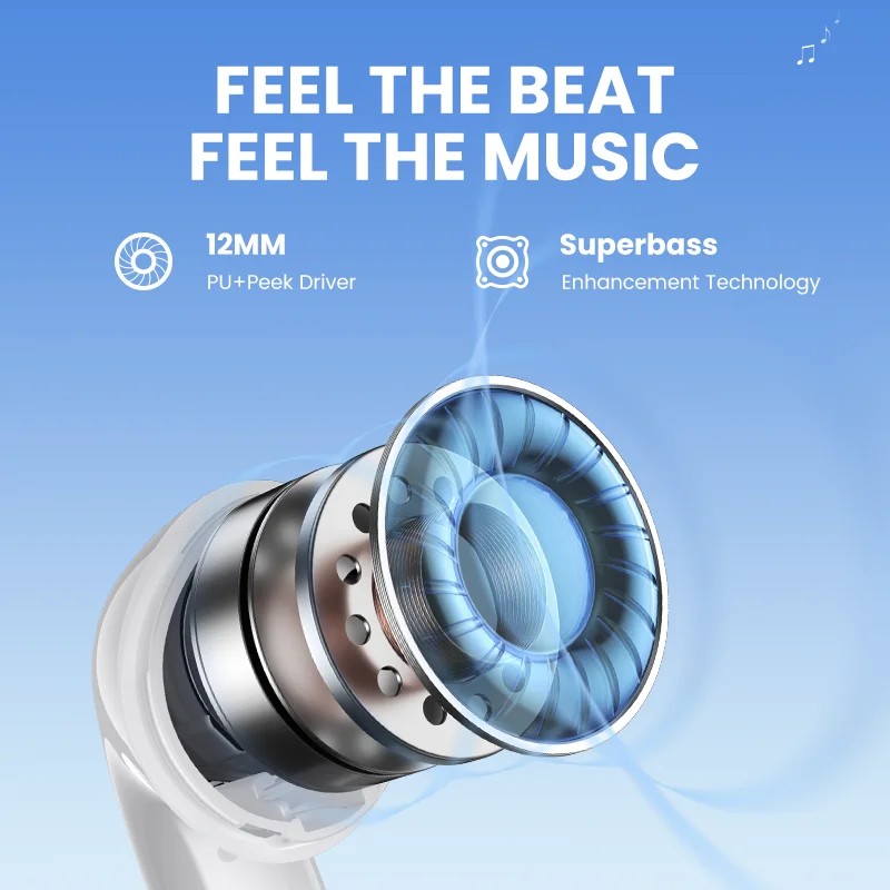 UGREEN TWS Wireless Bluetooth 5.2 Earphones True Wireless Stereo Earbuds USB-C Charging 70ms Low Latency Phone Bluetooth Headset