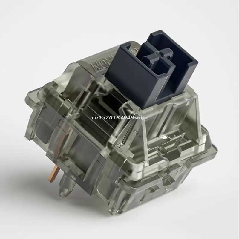 5 шт. переключателей Gateron BOX Ink V2 Pink Black 50g 60g 5pin RGB Linear MX Stem для механической клавиатуры 80 мм предварительно смазаны.