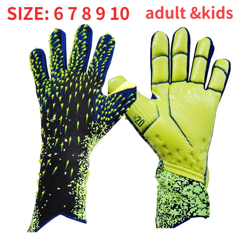 

Latex Goalkeeper Gloves Thickened Football Professional Protection Adults Teenager Goalkeeper Soccer Goalie Football Gloves