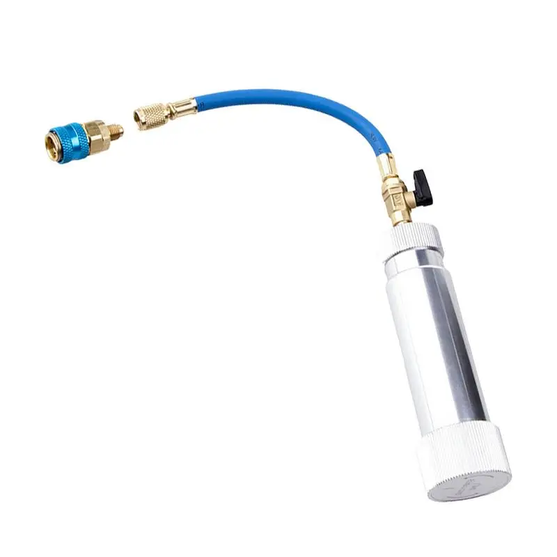 Oil Injector R134a 2oz Oil Filling Syringe Cylinder Tool Automotive Air Conditioning Coolant Filling Tube Tool